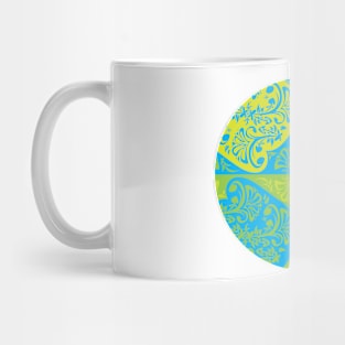 Floral Motif - circular Mug